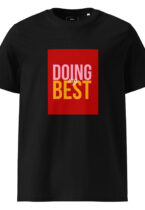 Unisex organic ribbed neck t-shirt - Image 2