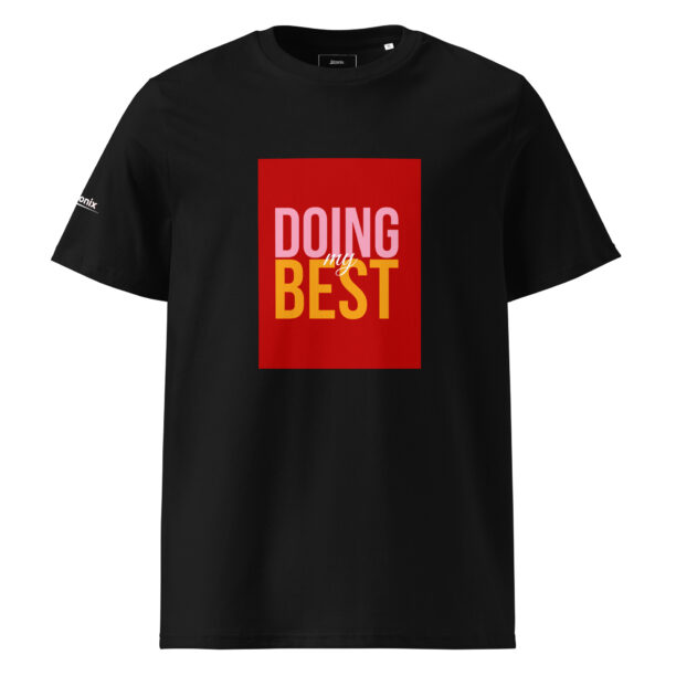 Unisex organic ribbed neck t-shirt - Image 2