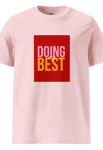 Unisex organic ribbed neck t-shirt