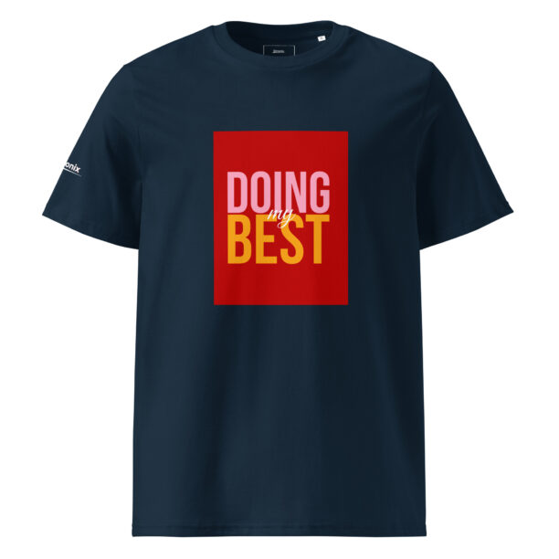 Unisex organic ribbed neck t-shirt - Image 6